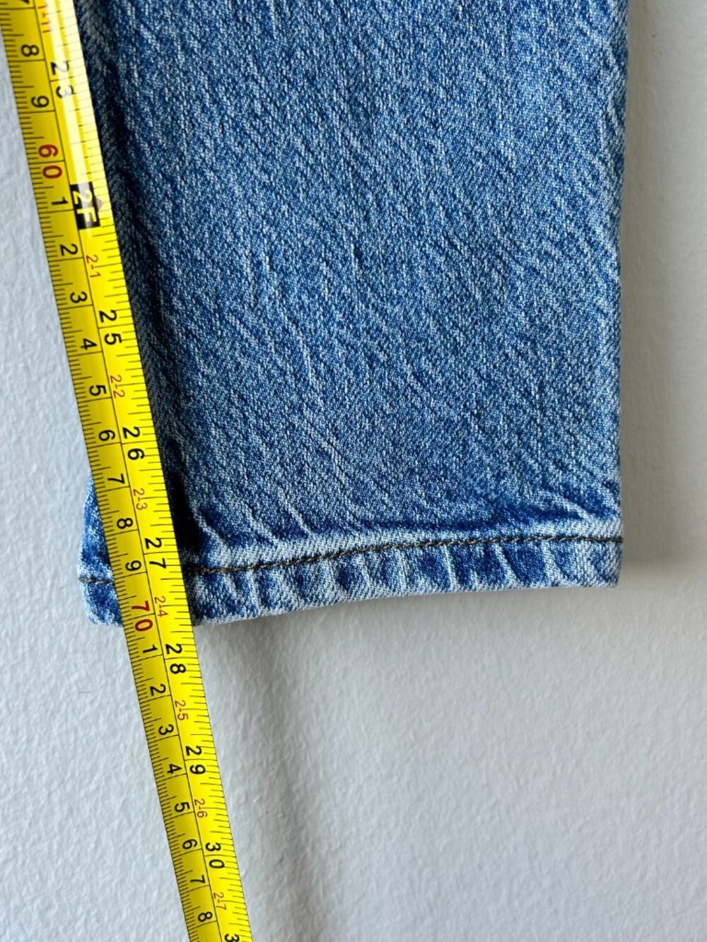 Reformation Cynthia High Rise Slim Straight Jeans Light Wash Cotton Size 26 - Picture 10 of 11